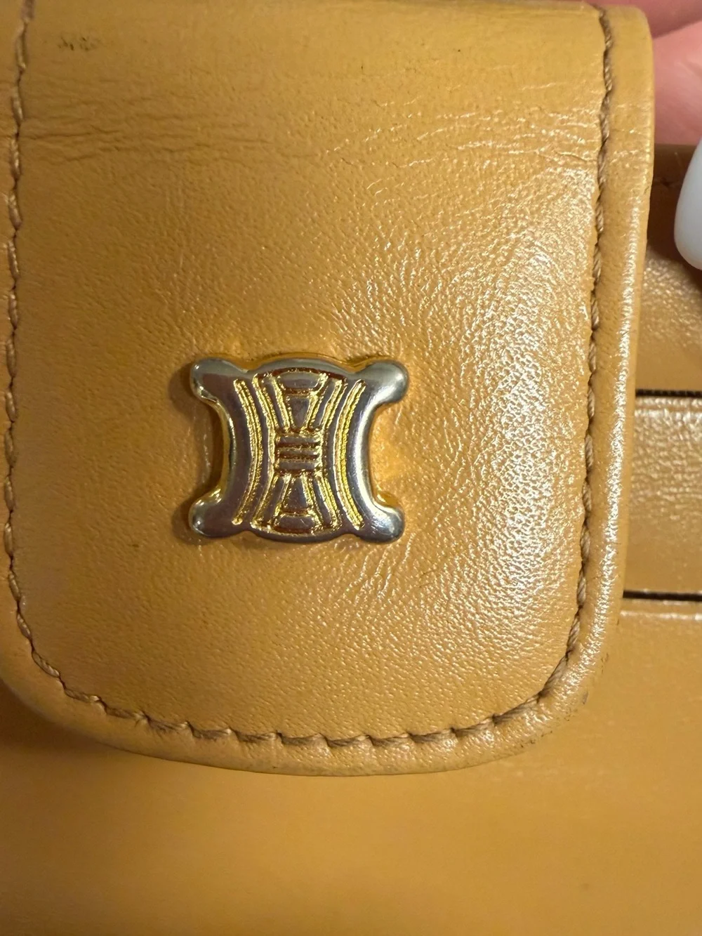 Vintage CÉLINE Macadam Triomphe Kiss-Lock Wallet